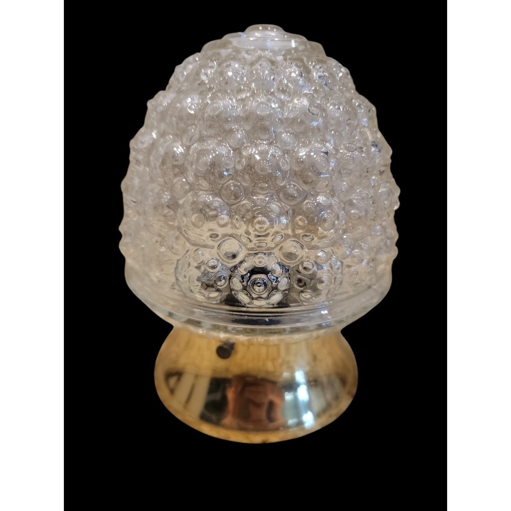 Vintage Acorn Beehive Clear Bubble Glass Ceiling Light Shade Fixture Globe